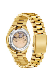 Relógio Citizen Tsuyosa NJ0153-82X - Vermelho e Gold - Automático 40mm